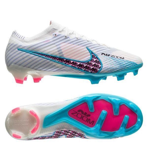 Nike Air Zoom Mercurial Vapor 15 Elite FG Blast - Blanc/Bleu/Rose/Violet