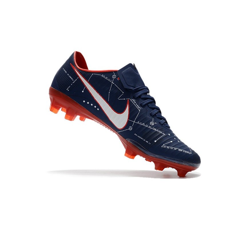 Nike Mercurial Vapor XI FG 2017 Crampon de Foot Bleu Rouge – Image 10