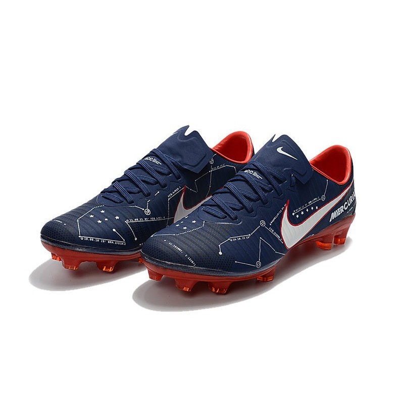 Nike Mercurial Vapor XI FG 2017 Crampon de Foot Bleu Rouge – Image 6