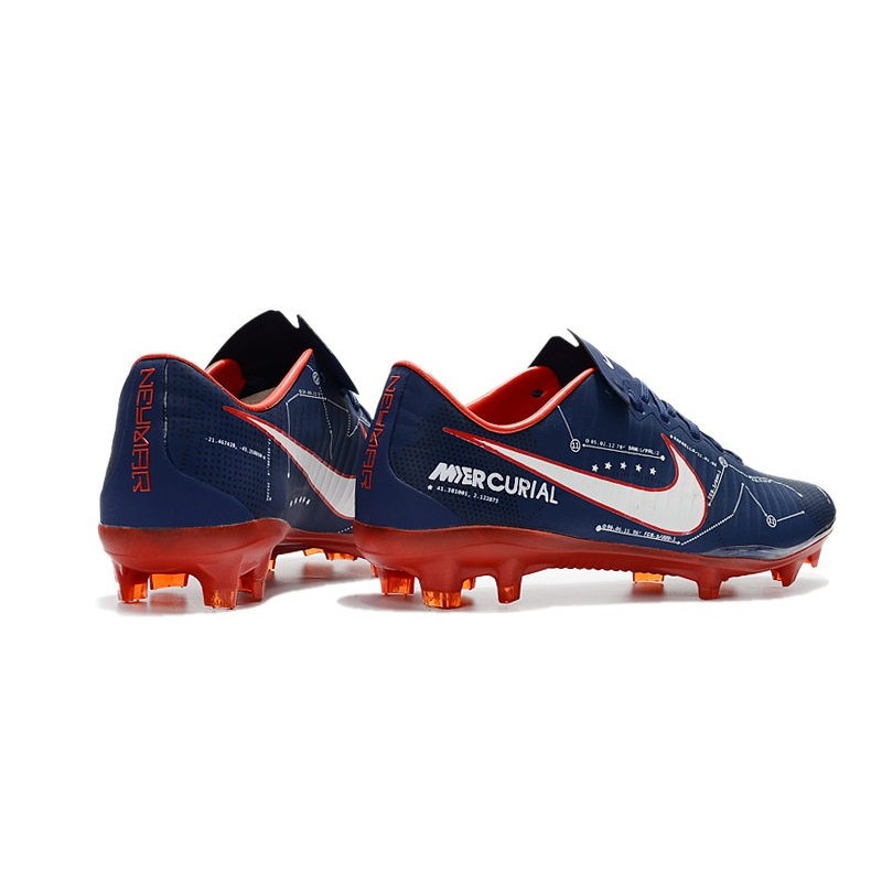 Nike Mercurial Vapor XI FG 2017 Crampon de Foot Bleu Rouge – Image 11