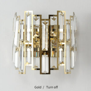 Applique Murale en Cristal, luminaire doré G20210