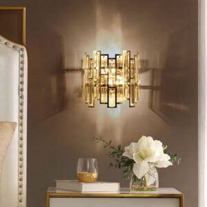 Applique Murale en Cristal, luminaire doré G20210