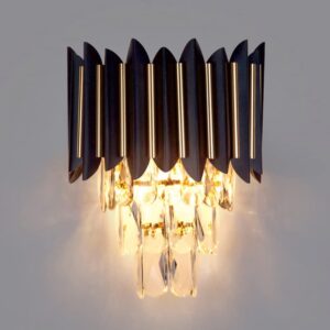 Lustre Maison Escalier Moderne LED Cristal Applique Lumières JS-WL006