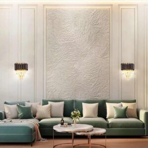 Applique murale en cristal à 3 niveaux noir JS-WL003